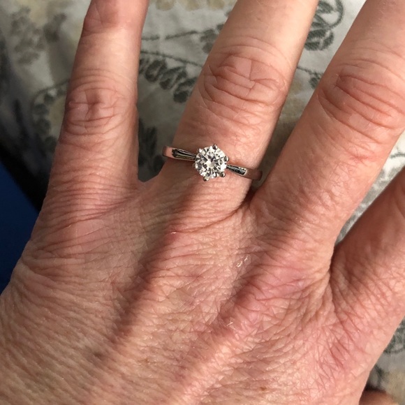 Peermont Jewelry Jewelry - Sterling plated CZ Solitaire Ring! Elegant!